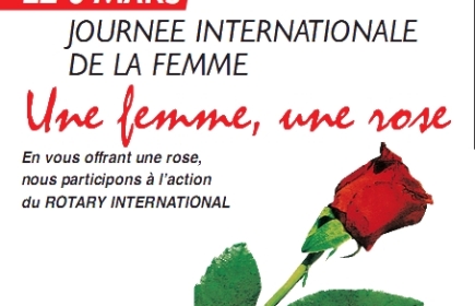 le 8 mars:  &quot;une Femme, une Rose&quot;